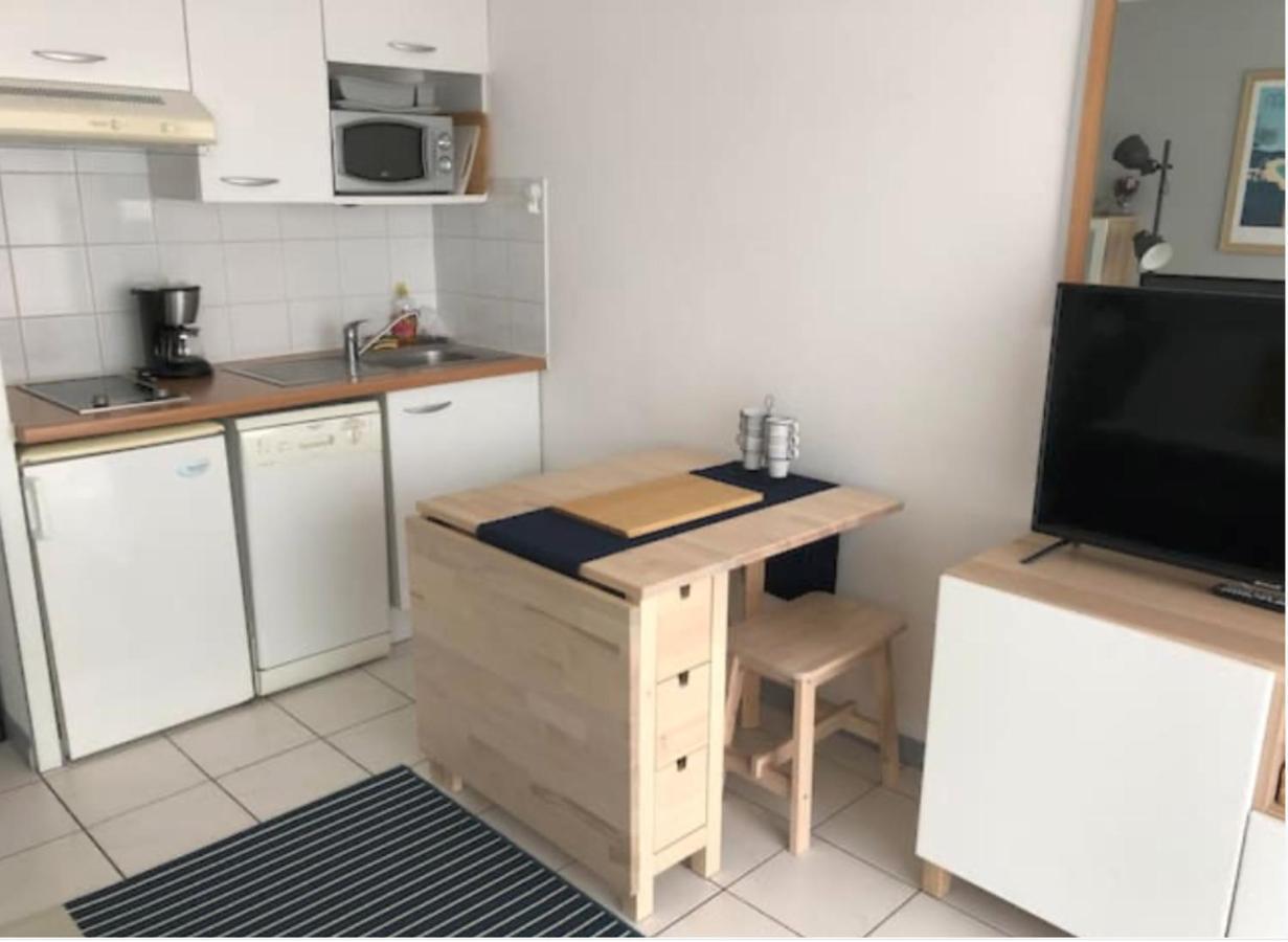 Studio Au Calme Avec Piscine, Face Golf, Parking Gratuit, Tout A Pied A 10Mn Centre Ville Ciboure Kültér fotó